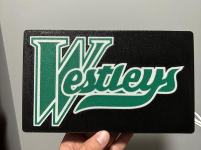 Saskatoon Westleys Logo Light Box