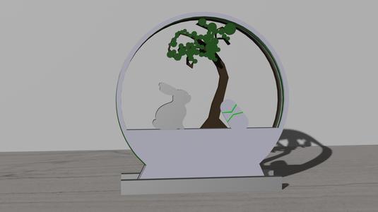 Easter rabbit decoration