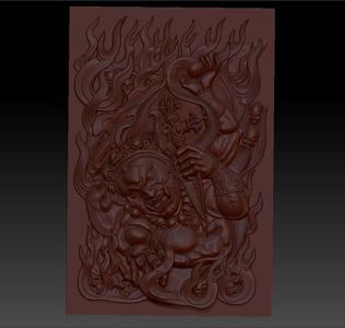TIBETAN BUDDHA RELIEF MODEL FOR CNC