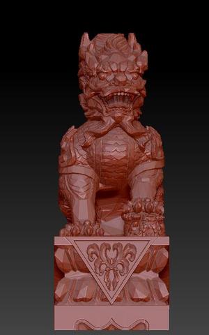 Chinese stone lion