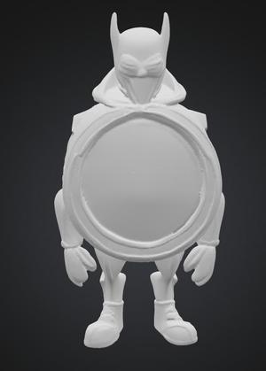 Hero Barrel Figurine – Funny Parody Statue for 3D Printing
