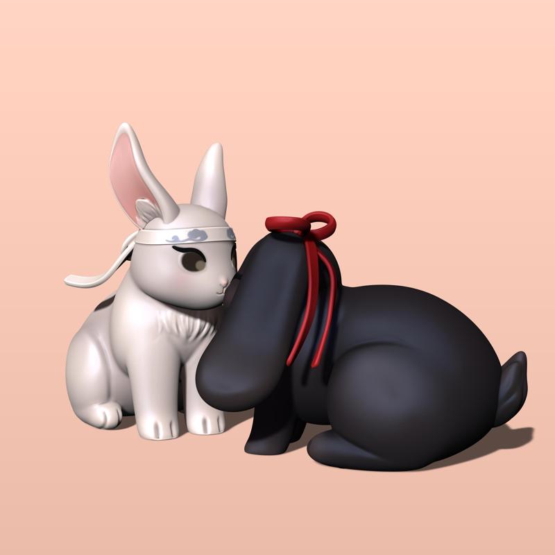 Rabbit mdzs /wei wuxian and lan wangji (without base)