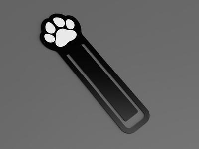 Dog Paw Bookmark