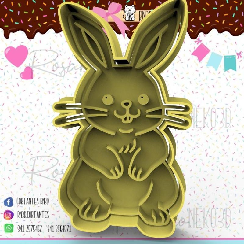 Rabbit standing easter cookie cutter - Easter - rabbit standing easter cookie cutter
