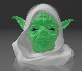 Suporte Alexa Echo Dot 4a e 5a Geração Mestre Yoda Star Wars