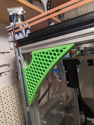 2020 aluminium extrusion hex corner bracket