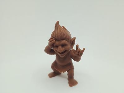 Rock’n’Roll Troll Gnome with a Cheeky Grin Boy