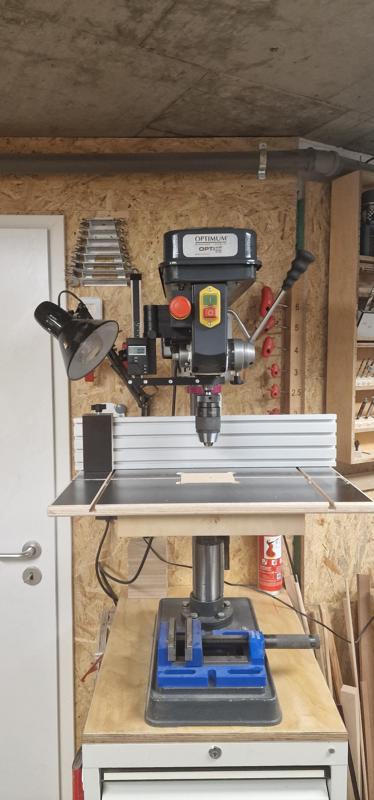 OPTIMUM Optidrill B20 Halterung Tiefenmessung