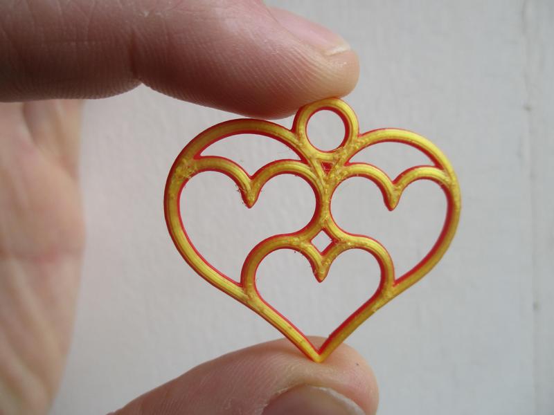 Multiple Hearts Pendant
