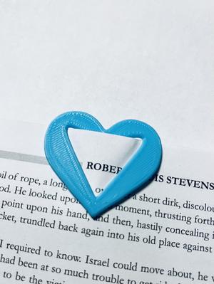 Heart shaped bookmark
