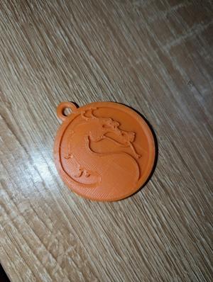 Mortal Kombat Logo keychain (llavero)