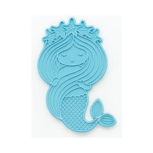 Mermaid Cookie Cutter with Flowers