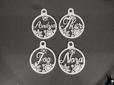 Tree ornament customizable