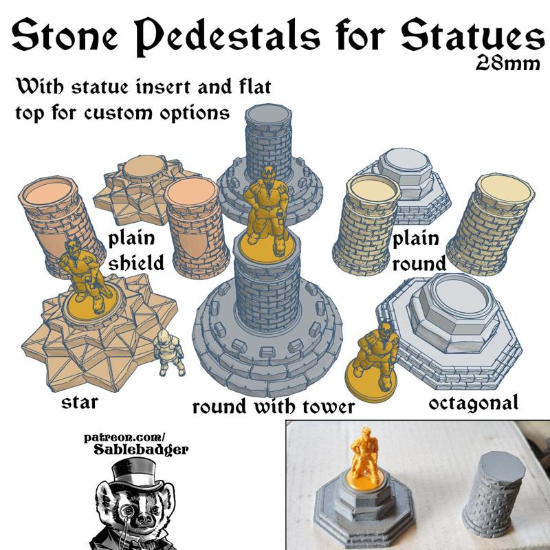 Stone Pedestals for Statues