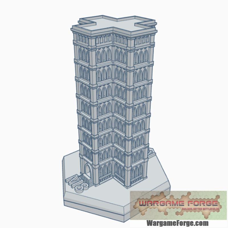 Gothic Building 28 Hex Map Scale HMSG028