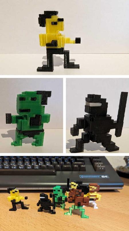 Bruce And Opponents - Action Figures ( 8-bit | C64 )