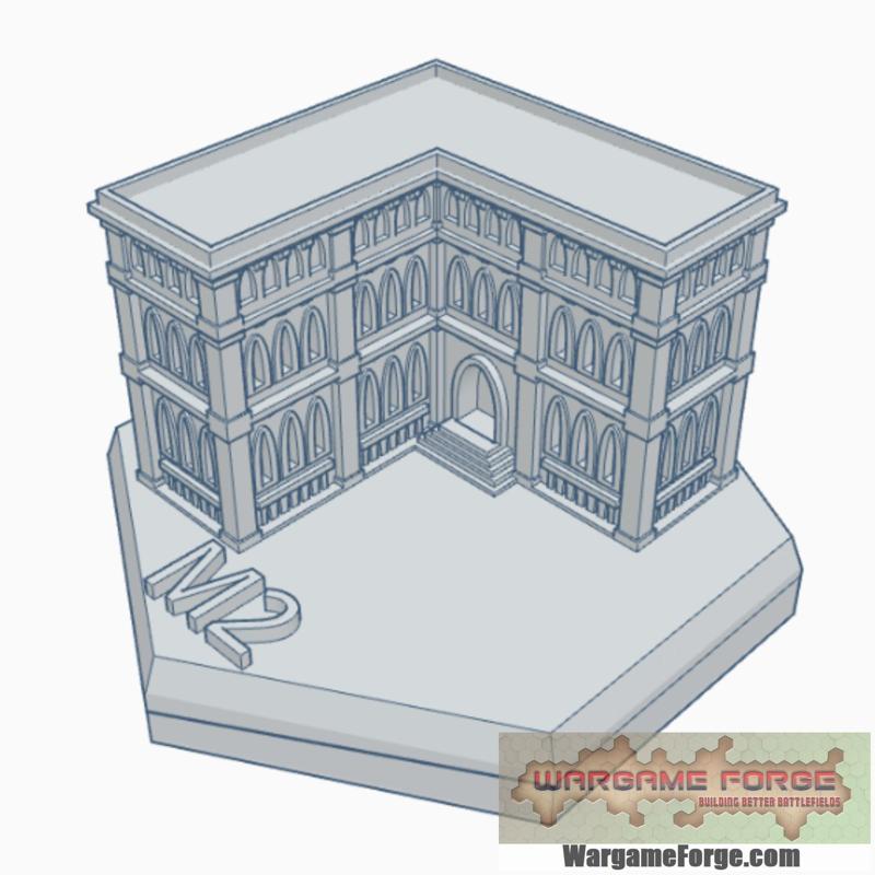 Gothic Building 14 Hex Map Scale HMSG014