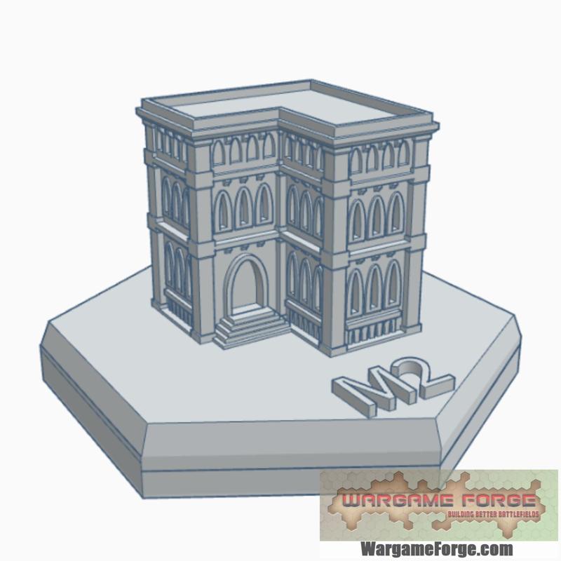 Gothic Building 10 Hex Map Scale HMSG010