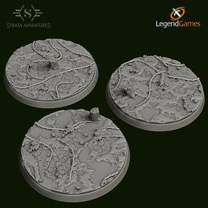 Strata Miniatures - Forest Bases 60mm Round x3