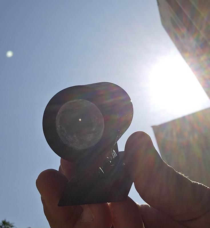 Solar finder, no supports required