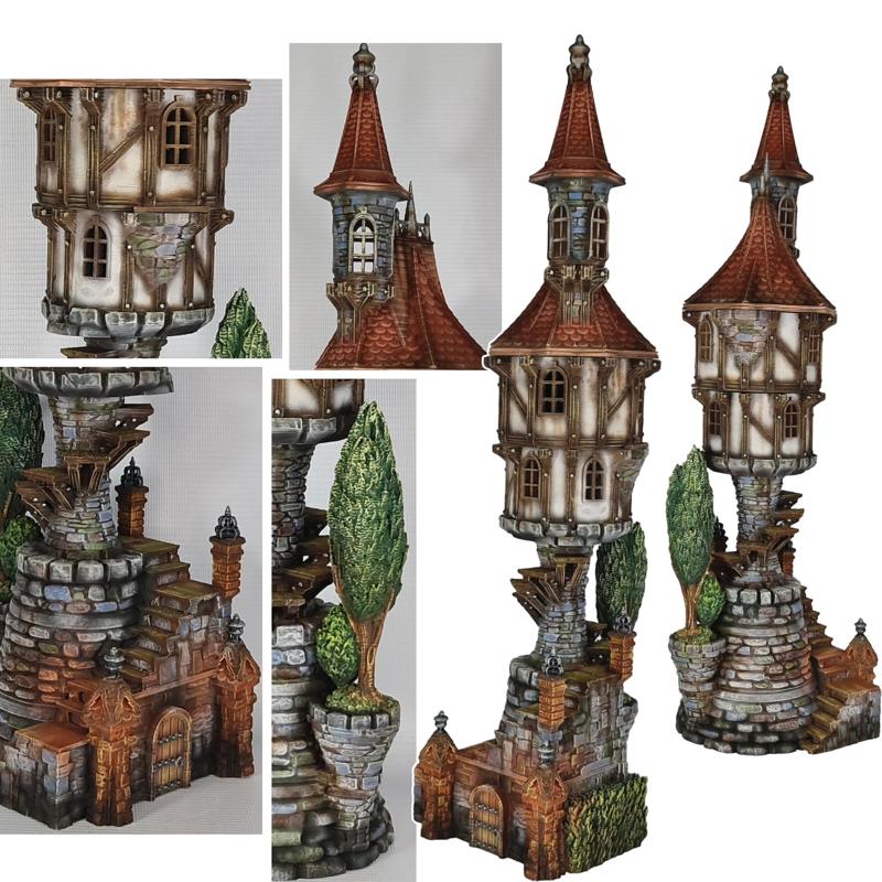 Steeple Manor - Medieval Town Set