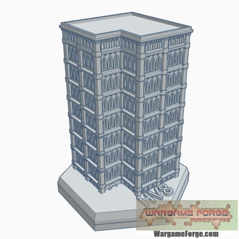 Gothic Building 75 Hex Map Scale HMSG075