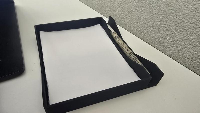 Quarter Sheet Scrap Paper & Pen Holder