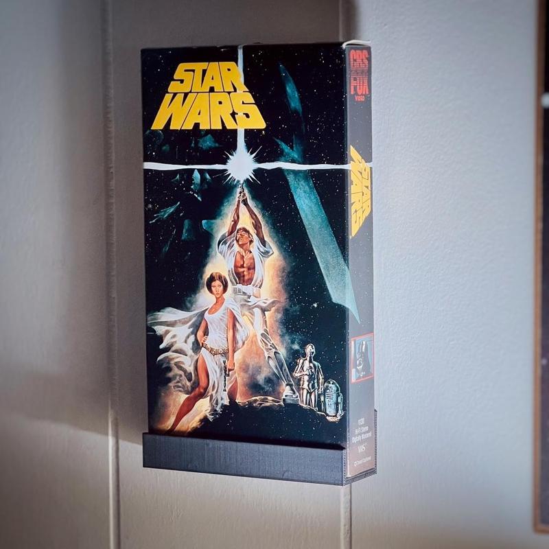 VHS Tape Wall Shelf