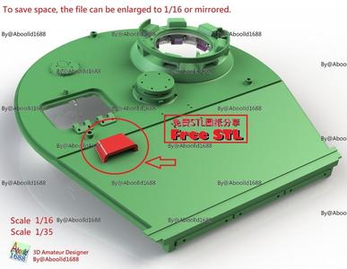 Tiger Tank Turret periscope Cover.(STL-35-16)