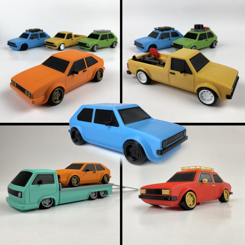 Volkswagen scale model collection 6-pack