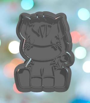 Safari Zebra Sitting Cookie Cutter