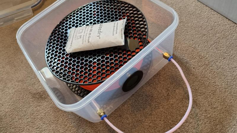 Filament dry print box kit | Horizontal 'no-open' spool holder
