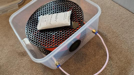 Filament dry print box kit | Horizontal 'no-open' spool holder