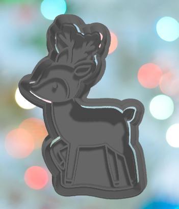 Christmas Deer Cookie Cutter