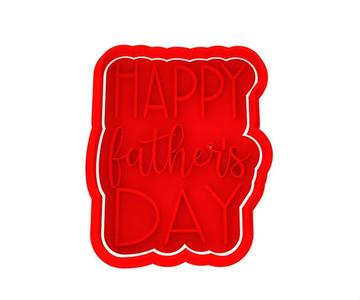 HAPPY FATHERS DAY COOKIE CUTTER