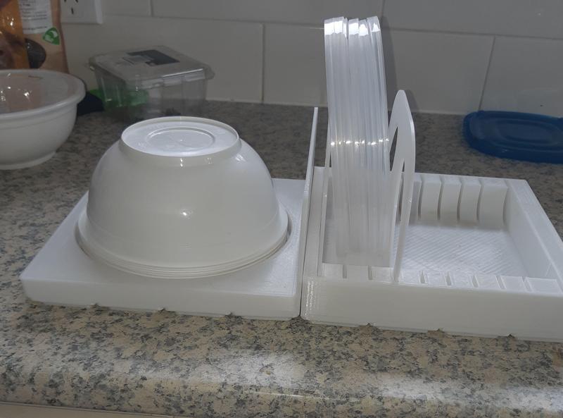 Plastic Bowl Organizer