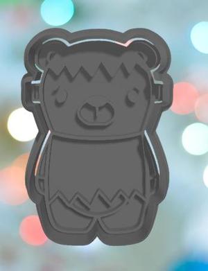 Halloween Spooky Bear Frank Cookie Cutter