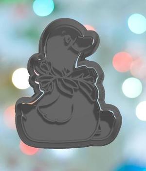 Floral Goose Cookie Cutter