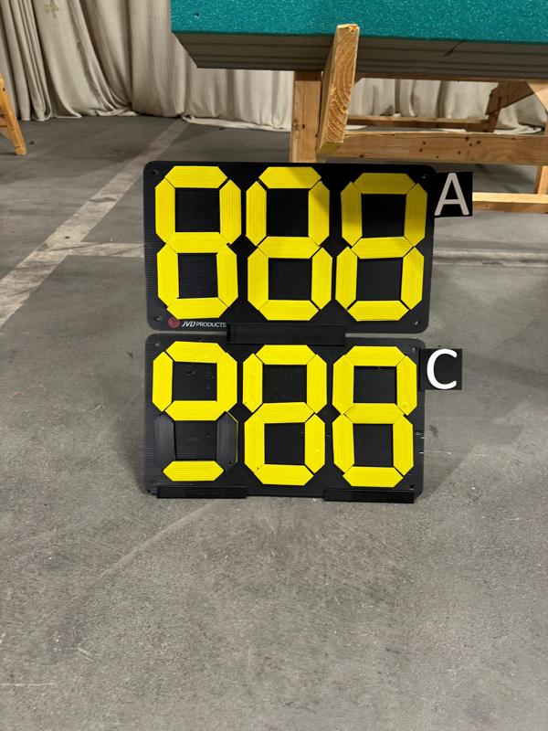 Archery A,B,C,D Clip for Score Board