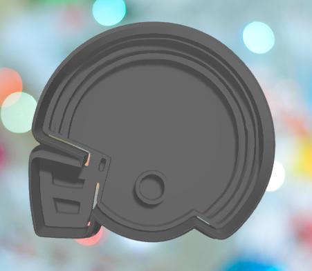 Football Helmet Cookie Cutter