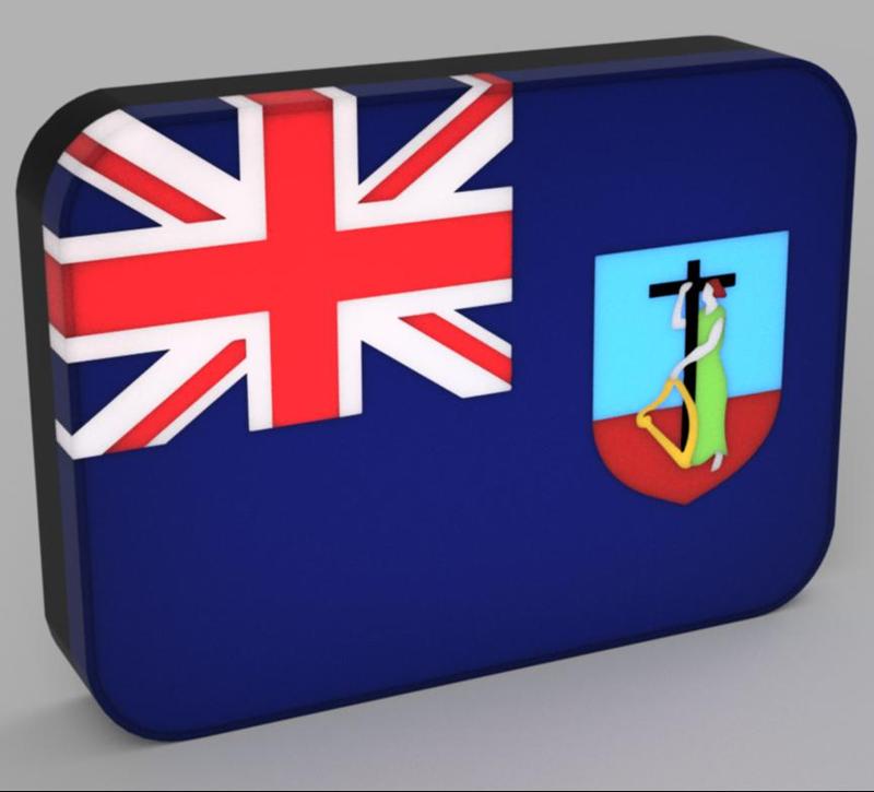 World Flags - Montserrat LED Lamp
