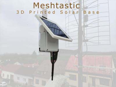 Meshtastic Router Base and Solar Bracket