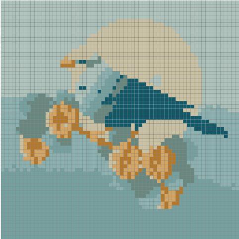 Bird pixel puzzle