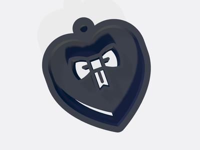 Keychain heart