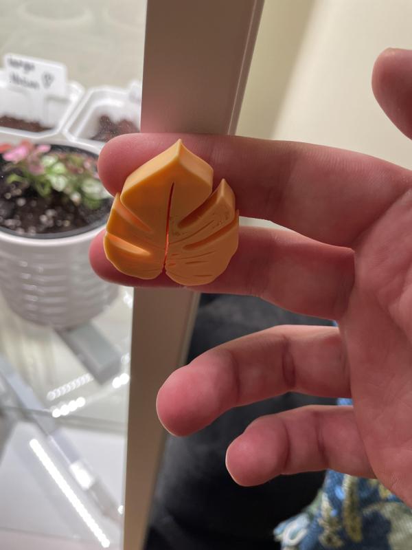 Monstera leaf handle for IKEA Blaliden