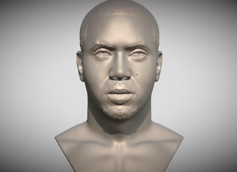 Nas bust for 3D printing