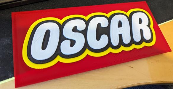 Oscar LEGO Sign