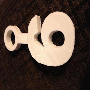 number 6 key chain