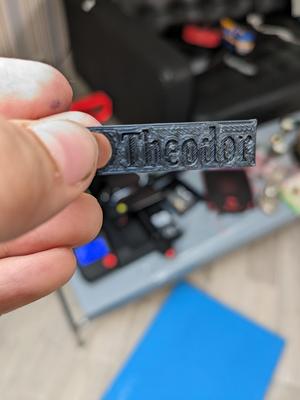 Theodor Namensschild