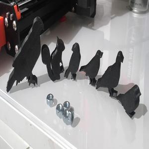 Bird silhouette meeple